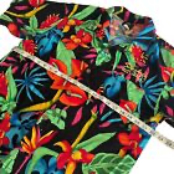 Vtg TOUCAN DANCE Fast Lane Hawaiian Shirt Tropical Bright Mens Medium Sharkys - Picture 5 of 12